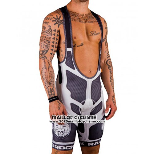 2016 Maillot Ciclismo Rock Racing Argent et Marron Manches Courtes et Cuissard